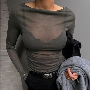 NEW NAKD Sheer Long Sleeve